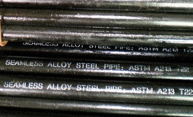 ASTM A213 T22 tubes, 3"x4mm