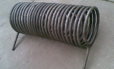 The heat-exchanger coil made of ASTM A213 T9 tubes.