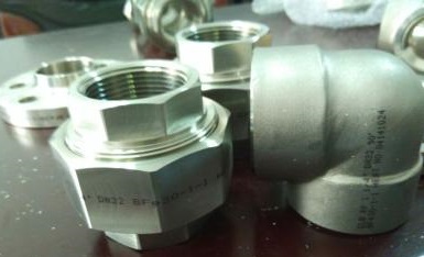 ASTM B462 Alloy 20 (UNS N08020) forged fittings and forged flanges.