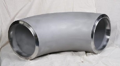 An Alloy K-500 elbow 3" SCH80 extruded from the UNS N05500 seamless pipe.