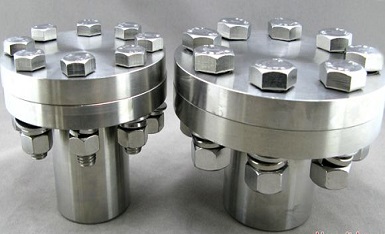 Hastelloy B3 flanged fittings with bolts and nuts