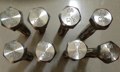 Hastelloy C-276 machine bolts.