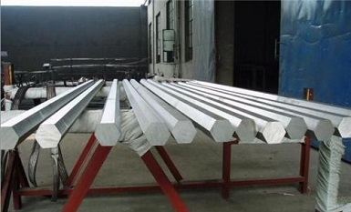 Hastelloy G-35 hexagonal-section bars, ASTM B574.