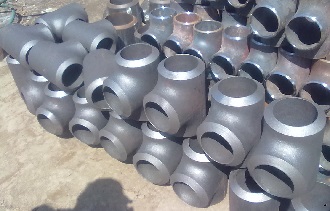 Carbon steel straight tees, 4" SCH160.