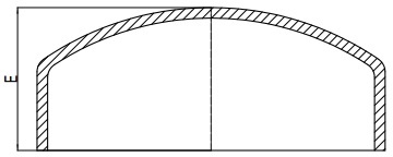 The technical drawing of MSS SP 75 caps.