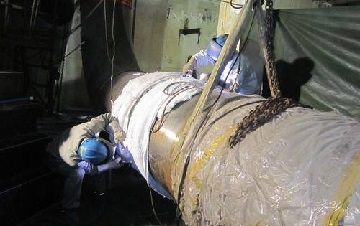 Large O.D P91 pipe welding, SANMEN power plant Unit #1.