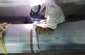 The welding of ASTM A335 P91 pipes in a power plant's main steam pipeline