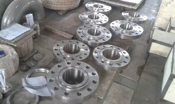 Inconel 600 welding neck flanges, 8" 900# RTJ.