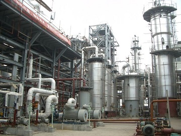 A newly constructed synthetic ammonia project in Mexico.