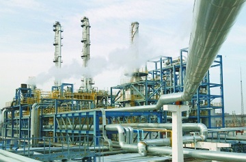 The ethylbenzene dehydrogenation system in a styrene project