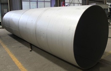 The Incoloy 800H welded pipe 24" STD, made to ASTM B514 UNS N08810.