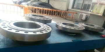 Inconel 600 w/n flanges, Class 600 RTJ, 16" SCH80.