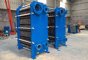 Standard plate heat exchangers with Hastelloy C-276 plates.