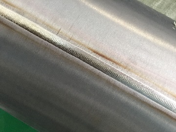 welding surface of Ti Gr.2 pipe